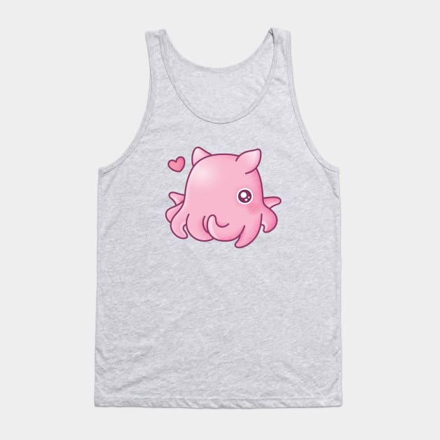 Cute Pink Flapjack Octopus Tank Top by rustydoodle